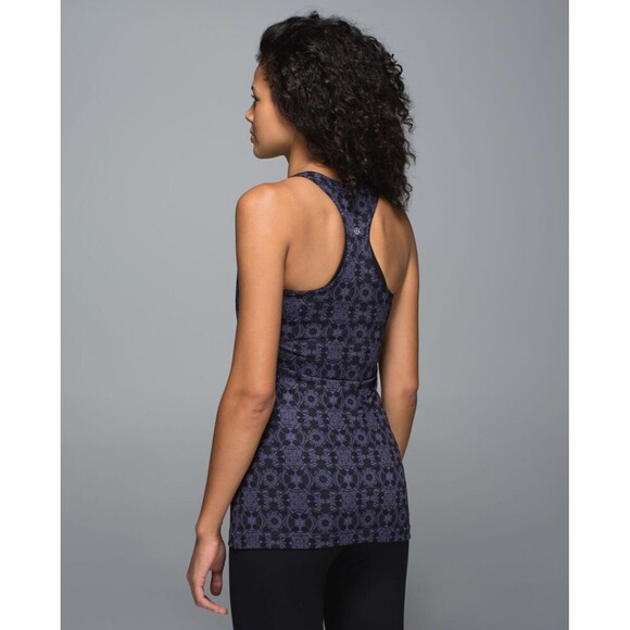 Women's Lululemon Cool Racerback Mini Prisma Nightfall Black Grape Size 6 - Picture 2 of 10
